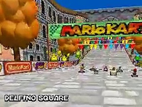 Mario Kart DS - Waluigi - Flower Cup - Delfino Square