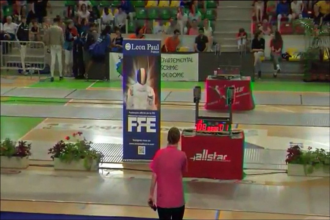 Fête des Jeunes 2015 - Finale sabre dames  Anne Poupinet  vs Anna Laporte