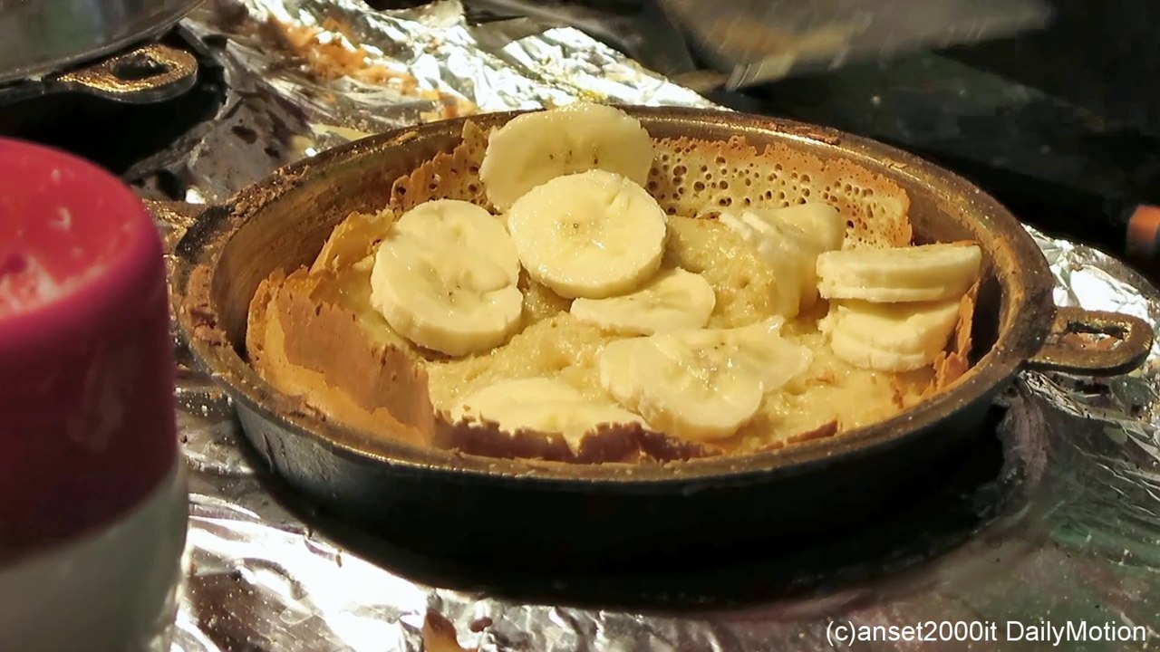 London Street Food. The Sweet Pancake from Malaysia. Seen in Brick Lane Market