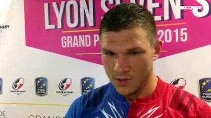 Rémi Grosso réagit après la victoire française à Lyon