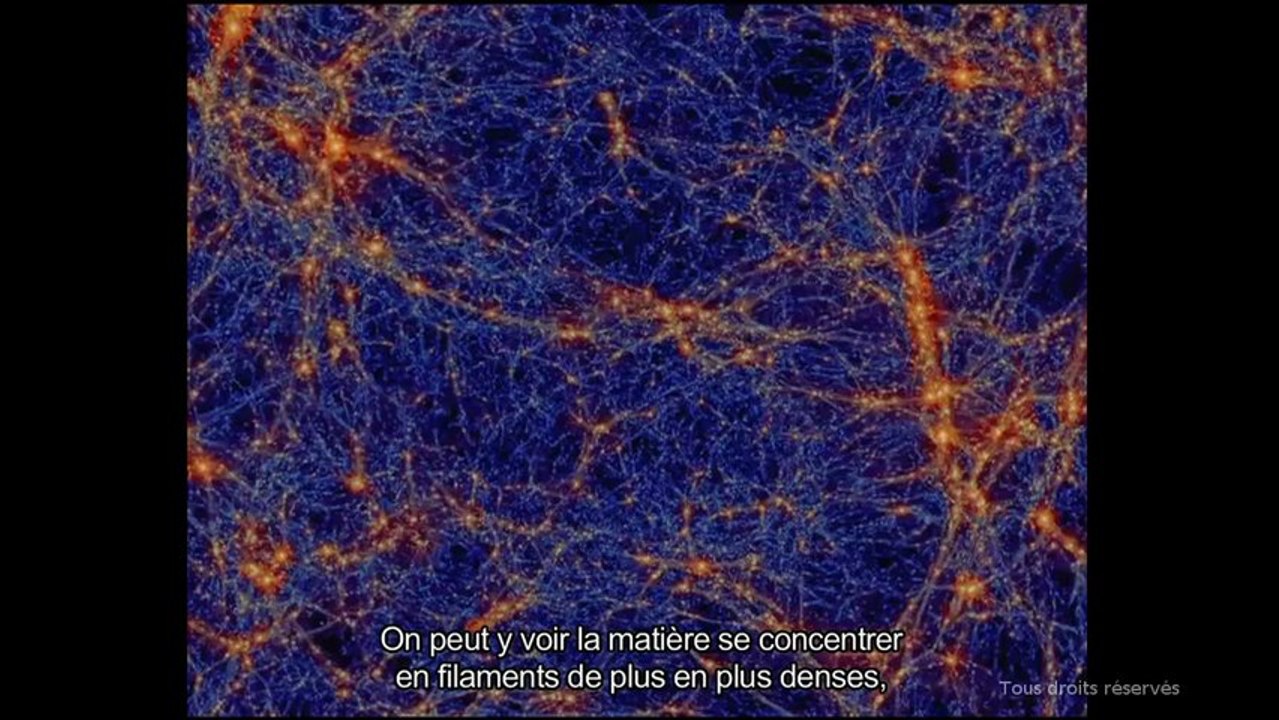 Exemples de simulation numérique, univers