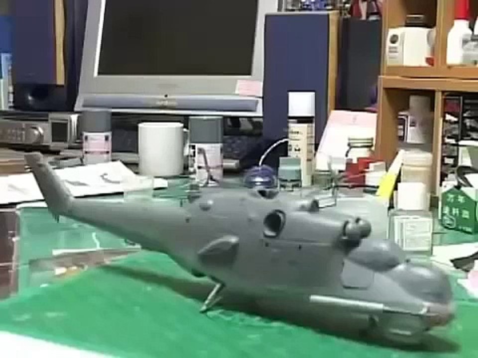 How to Build 1/48 Trumpeter Mi-24P Hind-F Model Kit [4/6] | Helicopter Model Kit Japanese Show