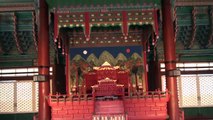 旅游韩国参观首尔景福宫 Gyeongbok Palace Seoul South Korea