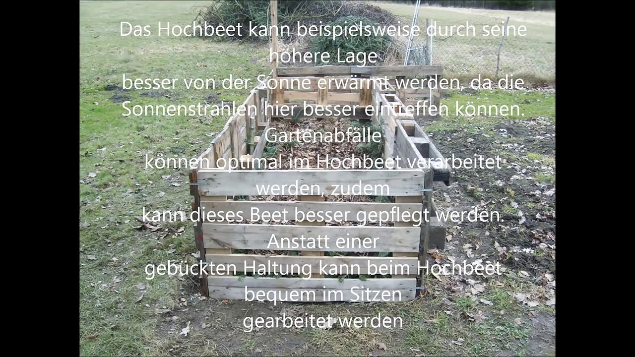 Hochbeet aus Europaletten