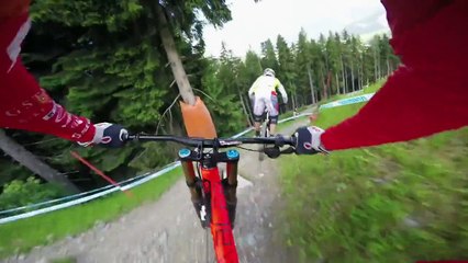 Claudio Caluori Downhill MTB Course Preview in Leogang
