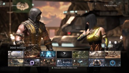 Mortal Kombat X Test Your Luck match Scorpion VS Tanya