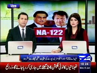 Dunya News- NA-122 case: Election tribunal summons lawyers for final debate on June 17