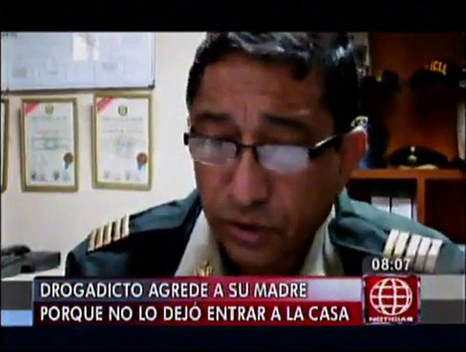 Pro: Drogadicto golpeó e intentó ahorcar a su madre porque no...