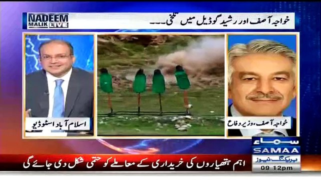Classical Chitrol Of MQM By Khawaja Asif In A Live Show