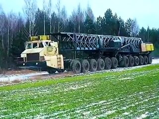 12 axle monster SSSR MAZ-7907 - 12 осный монстр СССР МАЗ-7907