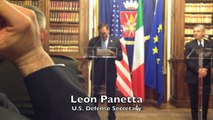 Leon Panetta Speaks Italian During Visit to Italy