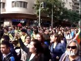 Multitudinaria marcha de estudiantes por el centro de Santiago - 25 ABRIL 2012 - SANTIAGO CHILE
