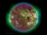 Solar Eruption:Protons and Electrons Spiking.