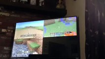 Trolling my sister on Minecraft (Xbox 360)