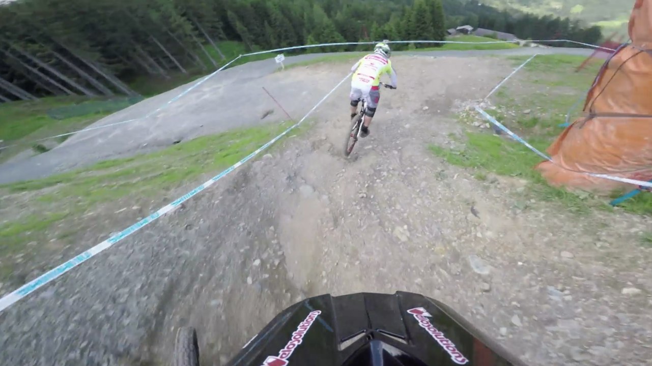 Claudio Caluori Downhill MTB Course Preview in Leogang