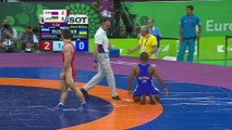 Davit Chakvetadze with a Golden performance for Russia | Wrestling | Baku 2015 European Games