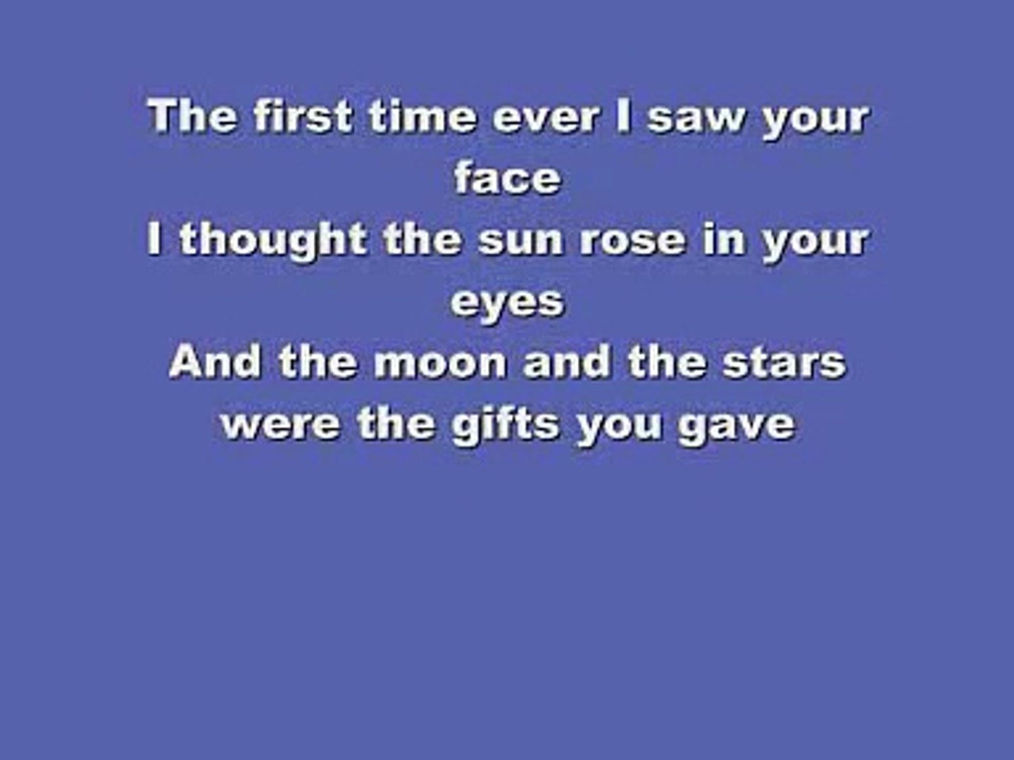 Get The First Time Ever I Saw Your Face Text Gif