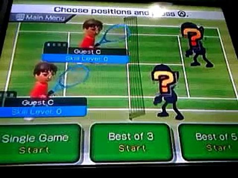 Nintendo Wii Jogando Ténis (Wii Sports)