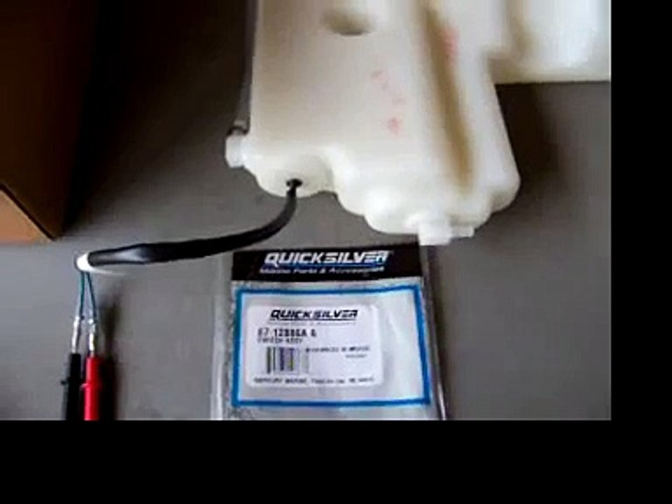 Oil Reservoir Tank - Testing Float and Magnetic Reed Switch - Mercury Bigfoot Outboard Motor