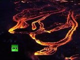 Hawaii volcano eruption: Stunning aerial video of Kilauea lava rivers