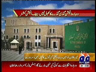 RE ELECTION GUDYA GUDAY KA KHEL NAHIN, CHIEF ELECTION COMISIONER, SARDAR RAZA, 9 JUNE, 2015