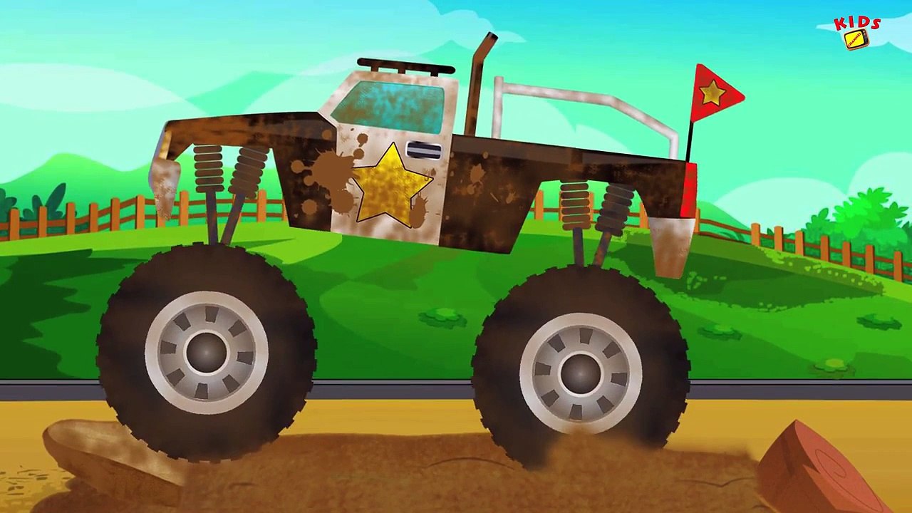 Monster Truck Car Wash | Baby Video | Videos For Kids | Childrens Videos
