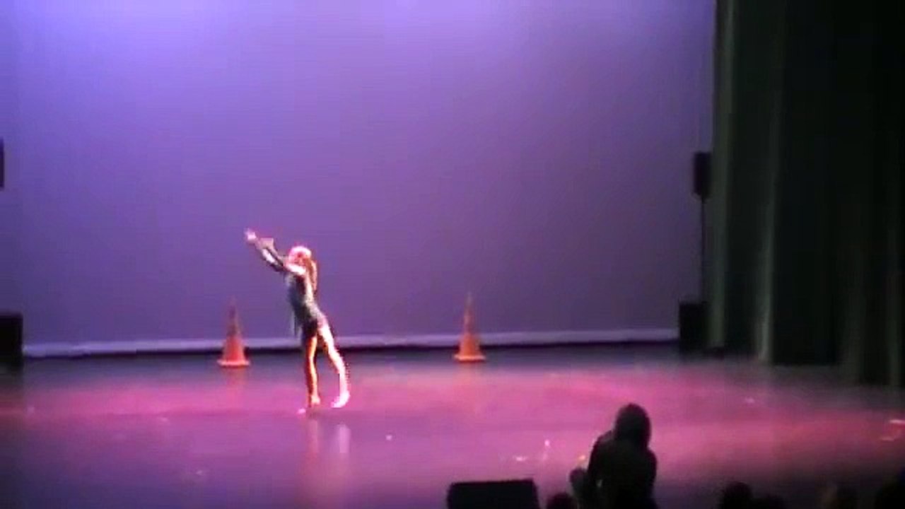 Staci's 5th grade Talent Show - Gymnastics routine, 2013