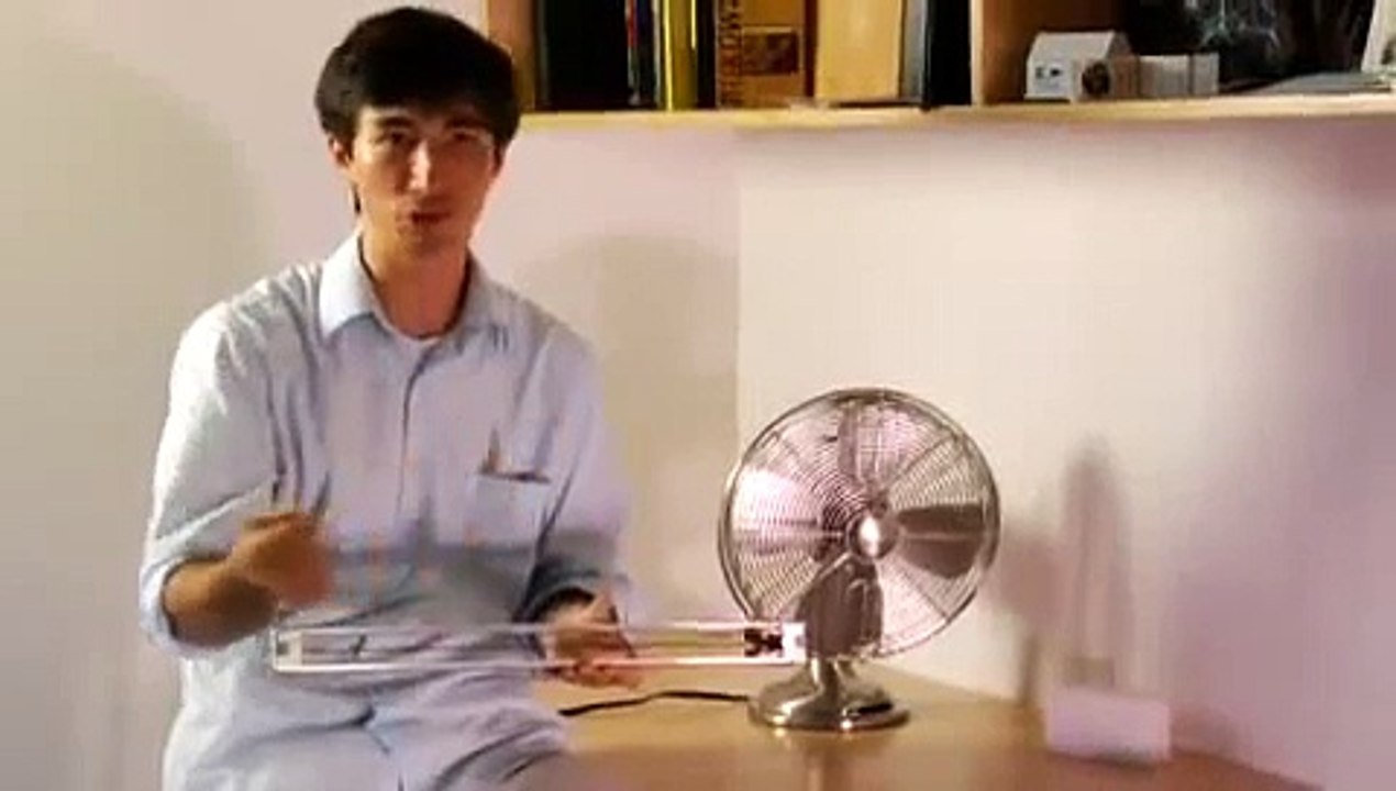 Windbelt electrical wind powered generator demo
