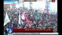 دستور احمدی‌نژاد برای ساکت کردن معترضین در حین سخنرانی‌ در خوزستان