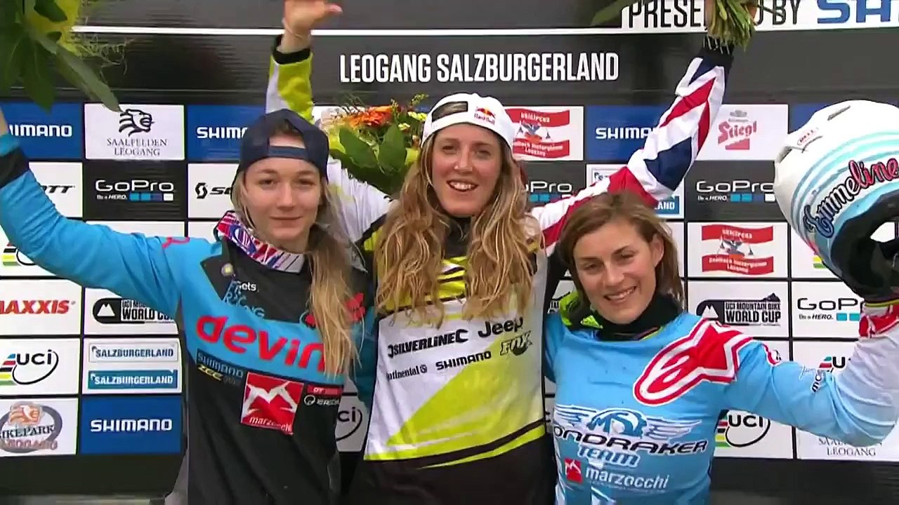 Downhill MTB on Aggressive Track in Leogang - UCI Mountain Bike World Cup 2015