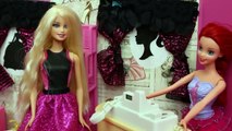 BARBIE ENDLESS CURLS Frozen Elsa Hair Salon Ariel Mermaid Dolls Curler Makeover DisneyCarToys обрабо