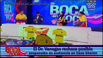 Dr. Vanegas rechazó posible suspensión de audiencia en  "Caso Sharon"