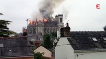 Nantes : la basilique Saint-Donatien en partie ravagée par les flammes