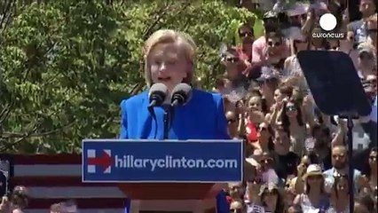 Hillary Clinton lancia la campagna per le prossime presidenziali statunitensi
