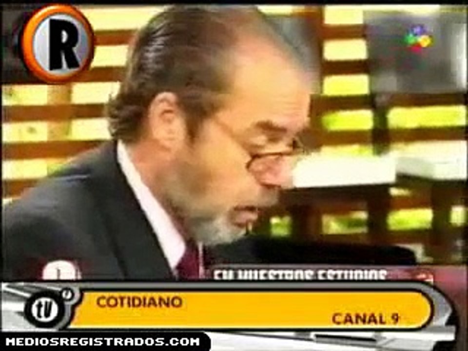 Baby Etchecopar peleando con el hijo de Alsogaray