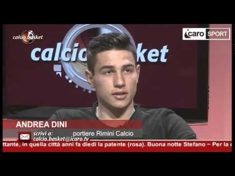 Icaro Sport. Rimini Calcio: Andrea Dini a Calcio.Basket