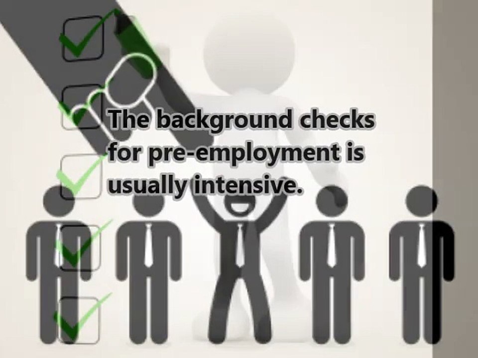 Pre-Employment Background Checks