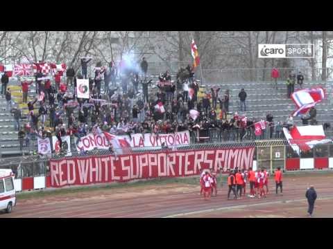 Icaro Sport. Rimini-Piacenza 1-0, saluto finale e coro della Curva Est