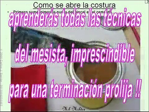 CURSO DE CONFECCIÓN EN CUERO DE CARTERAS Y BOLSOS, Módulo 3