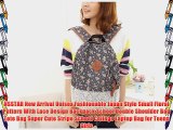 NSSTAR New Arrival Unisex Fashionable Japan Style Small Floral Pattern With Lace Design Backpack