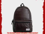 HotStyle SHAWN Synthetic Leather Casual Daypack Backpack (16L) Fits 14-inch Laptop H171 (chestnut)