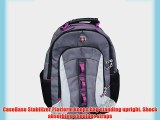 SwissGear? Skyscraper 16 Padded Laptop Backpack/School Travel Bag (Grey/Magenta)