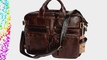 Koolertron High Quality Cross Body excellent vintage leather Leather Style Briefcase Bag Men