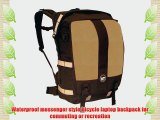Velo Transit Men's The District 30 Waterproof Roll-Top/ Messenger Bicycle Backpack Coyote Medium
