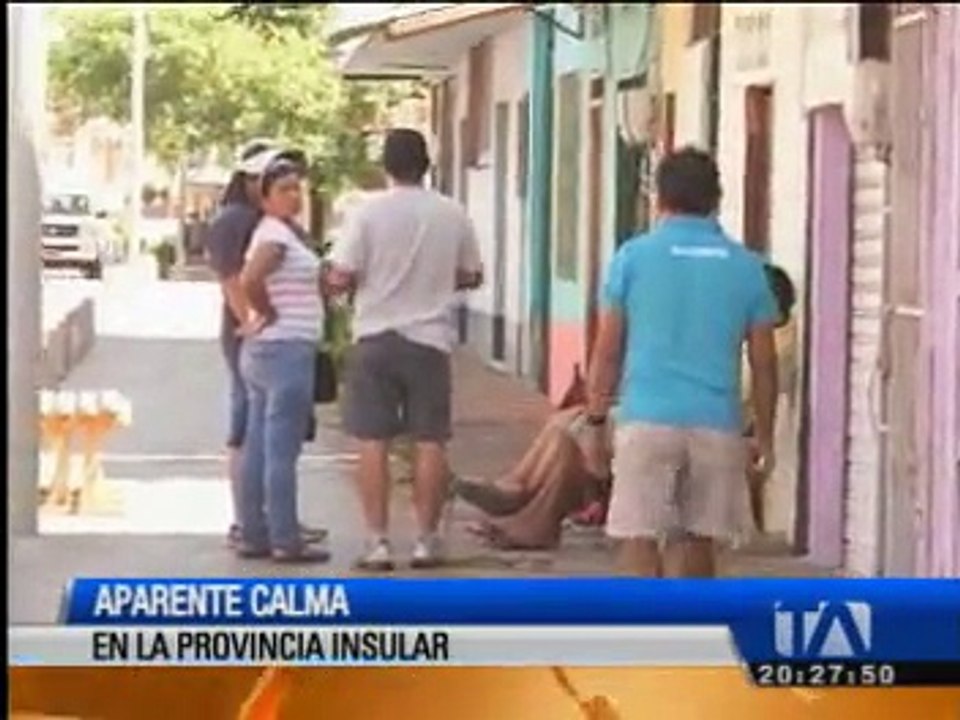 Provincia insular vive aparente calma