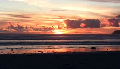 Ocean Waves Sunset Relaxation Video