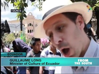 Ecuador: Government Supporters Welcome Correa and Slam Opposition Prot