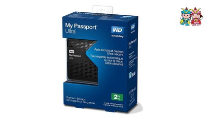 WD My Passport Ultra 2TB Portable External USB 3.0 Hard Drive with Auto Backup - Black