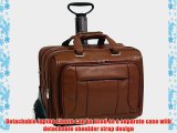 McKlein USA West Town Checkpoint 17 Wheeled Laptop Case19.5Brown