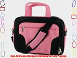 rooCase Apple MacBook Air 13.3 Laptop Laptop Carrying Case - Pink / Black Deluxe Bag